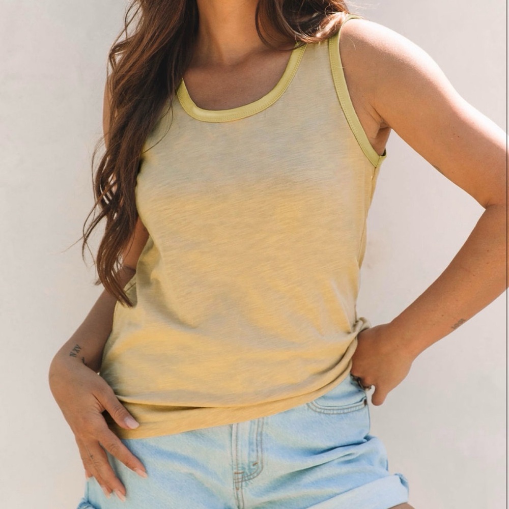 Gold Tan Sleeveless Women's Top